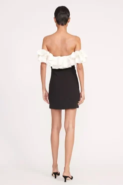 KIARA DRESS  BLACK IVORY