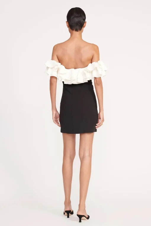 KIARA DRESS  BLACK IVORY