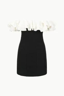 KIARA DRESS  BLACK IVORY