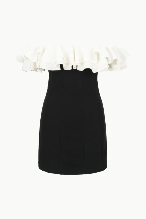 KIARA DRESS  BLACK IVORY