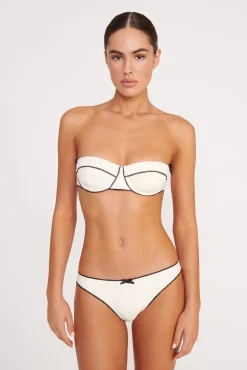 KIT BIKINI BOTTOM  IVORY BLACK