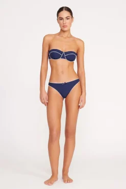 KIT BIKINI BOTTOM  NAVY WHITE