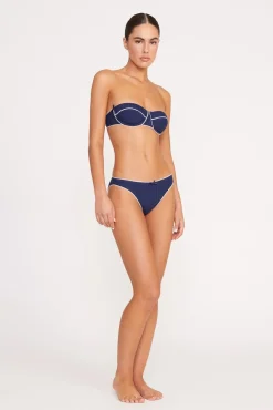 KIT BIKINI BOTTOM  NAVY WHITE