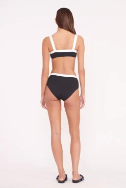 LIV BIKINI TOP  BLACK WHITE