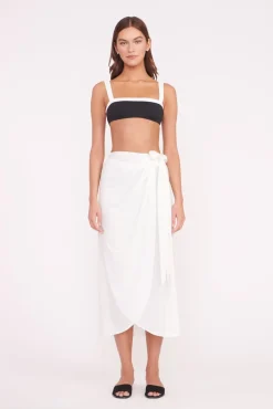 LIV BIKINI TOP  BLACK WHITE