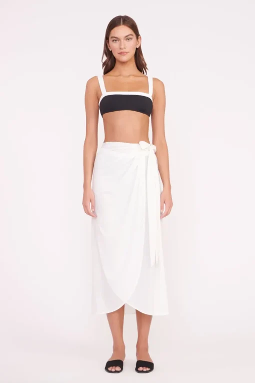 LIV BIKINI TOP  BLACK WHITE
