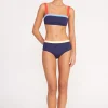 LIV BIKINI TOP  NAVY COLORBLOCK