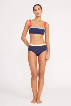 LIV BIKINI TOP  NAVY COLORBLOCK