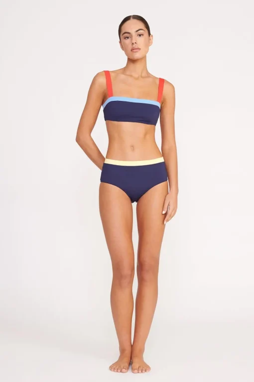 LIV BIKINI TOP  NAVY COLORBLOCK