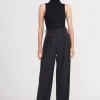 LUISA PANT  BLACK SUITING