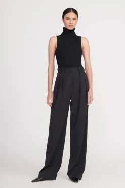 LUISA PANT  BLACK SUITING