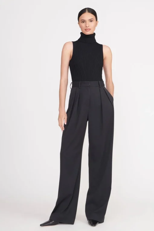 LUISA PANT  BLACK SUITING