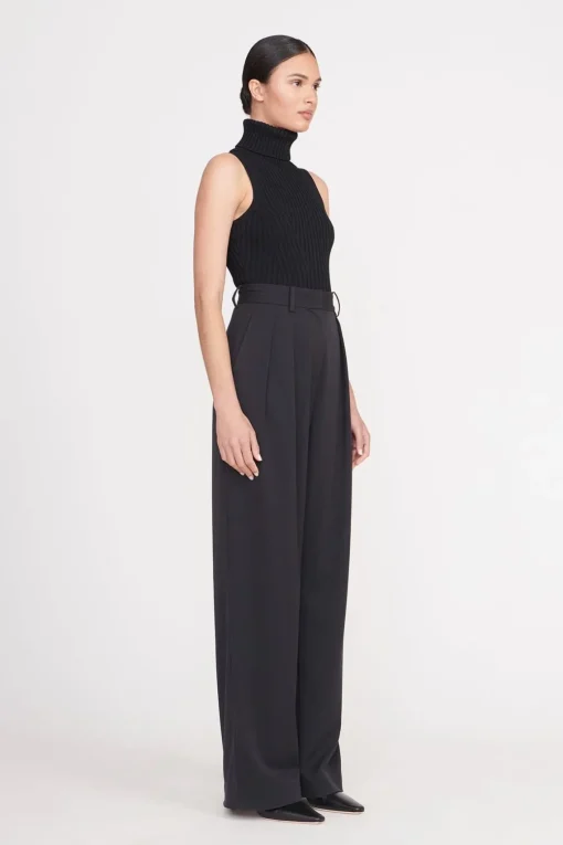 LUISA PANT  BLACK SUITING