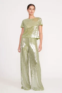 LUKE PANT  GARDEN MOSS SEQUINS