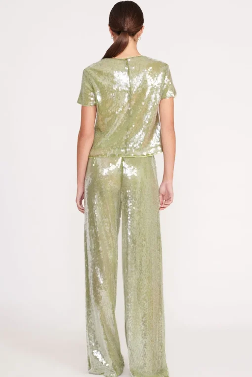 LUKE PANT  GARDEN MOSS SEQUINS