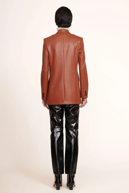 MADDEN BLAZER  WHISKEY VEGAN LEATHER