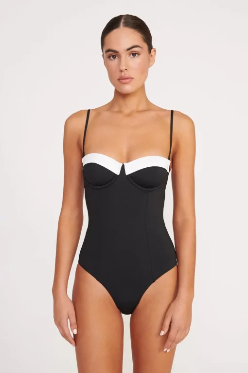 MAEVE ONE PIECE  BLACK WHITE