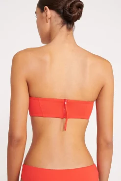 MALA BIKINI TOP  RED ROSE