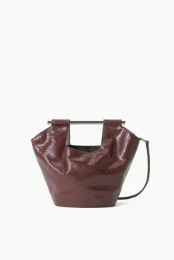 MAR MINI BUCKET BAG  MAHOGANY