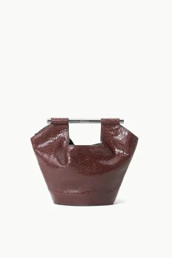 MAR MINI BUCKET BAG  MAHOGANY