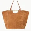 MAR TOTE  TAN SUEDE