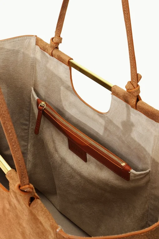 MAR TOTE  TAN SUEDE