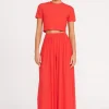 MARZA COVERUP PANT  RED ROSE