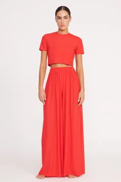 MARZA COVERUP PANT  RED ROSE