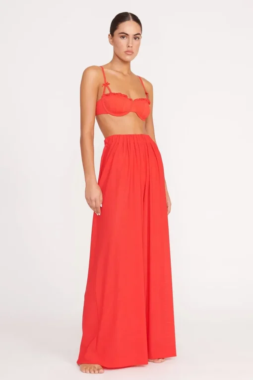 MARZA COVERUP PANT  RED ROSE