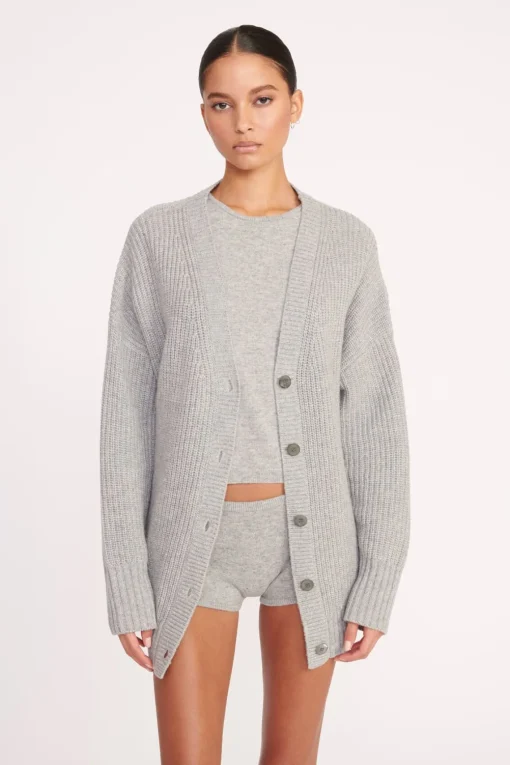 MATILDA CARDIGAN  HEATHER GREY