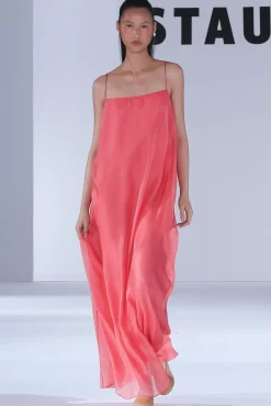 MAXI DELFINA DRESS  FLAMINGO