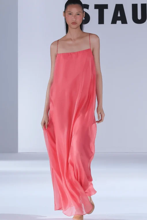 MAXI DELFINA DRESS  FLAMINGO