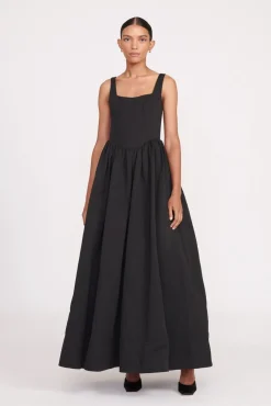 MAXI LANDSCAPE DRESS  BLACK