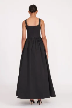MAXI LANDSCAPE DRESS  BLACK