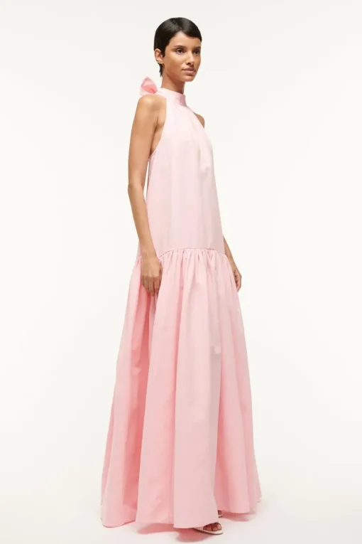 MAXI MARLOWE DRESS  PEARL PINK