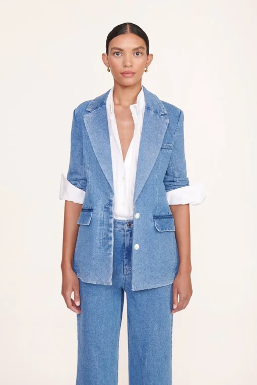 MAXWELL BLAZER  MEDIUM WASH