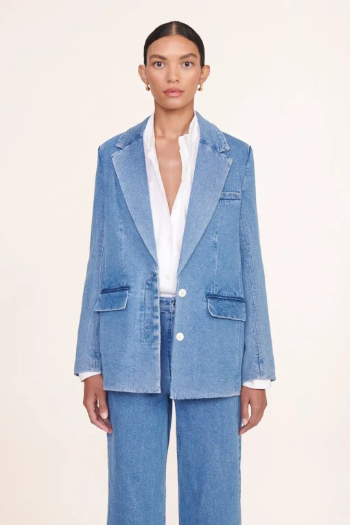 MAXWELL BLAZER  MEDIUM WASH