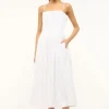 MIDI BELLA DRESS  WHITE