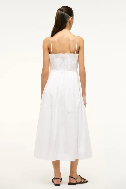 MIDI BELLA DRESS  WHITE