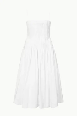 MIDI BELLA DRESS  WHITE