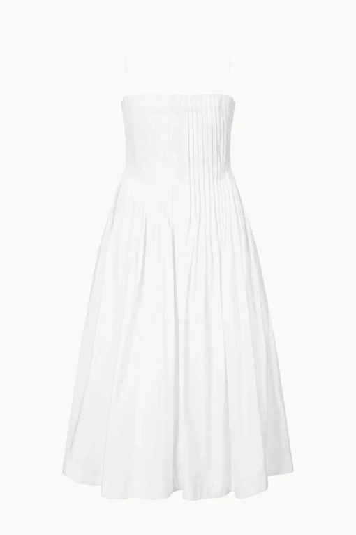 MIDI BELLA DRESS  WHITE
