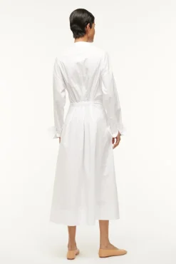 MIDI LORENZA DRESS  WHITE