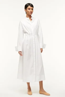 MIDI LORENZA DRESS  WHITE