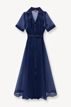 MILLIE DRESS  NAVY ORGANZA