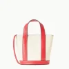 MINI ALLORA TOTE  CREAM RED ROSE