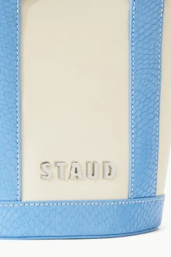 MINI ALLORA TOTE  CREAM STAUD BLUE