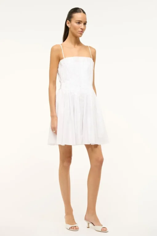 MINI BELLA DRESS  WHITE