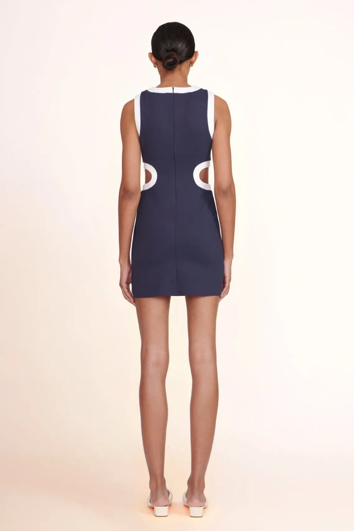 MINI DOLCE DRESS NAVY WHITE