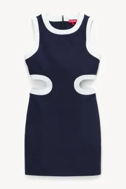 MINI DOLCE DRESS NAVY WHITE