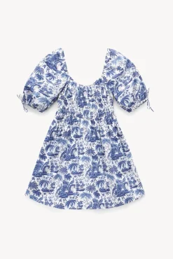 MINI FAYE DRESS  BLUE TOILE